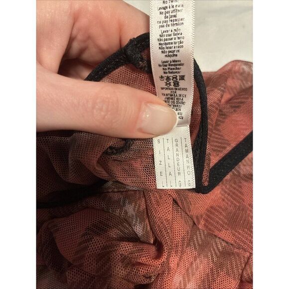 Mapale Womens Sexy Lingerie Red Black Nylon Mini Skirt Or Tube Top Large - Picture 5 of 5